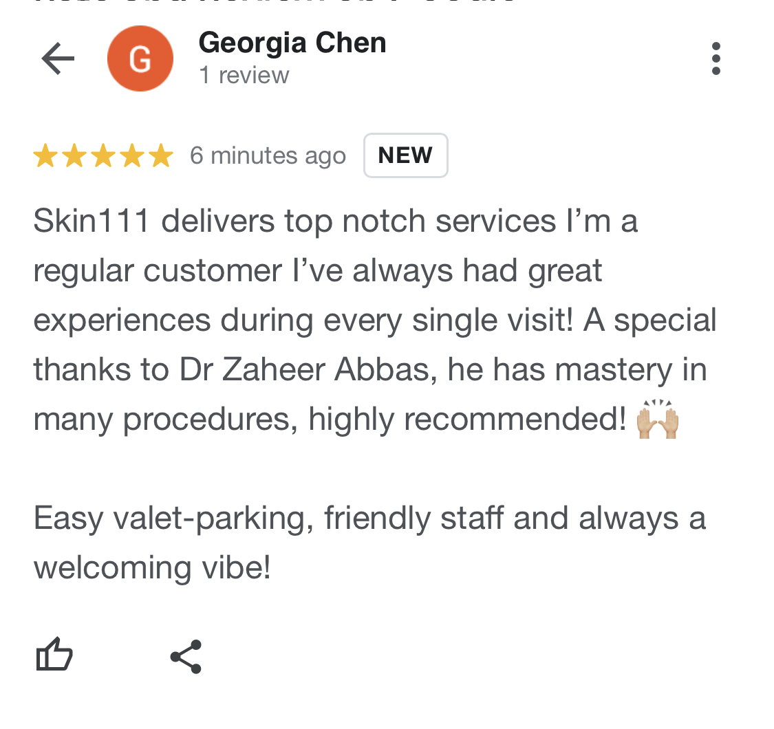 Patient review screenshot by Georgia Chen