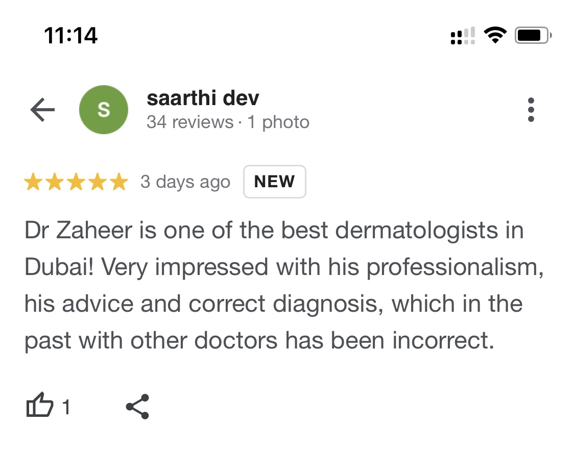 Patient review screenshot by saarthi dev