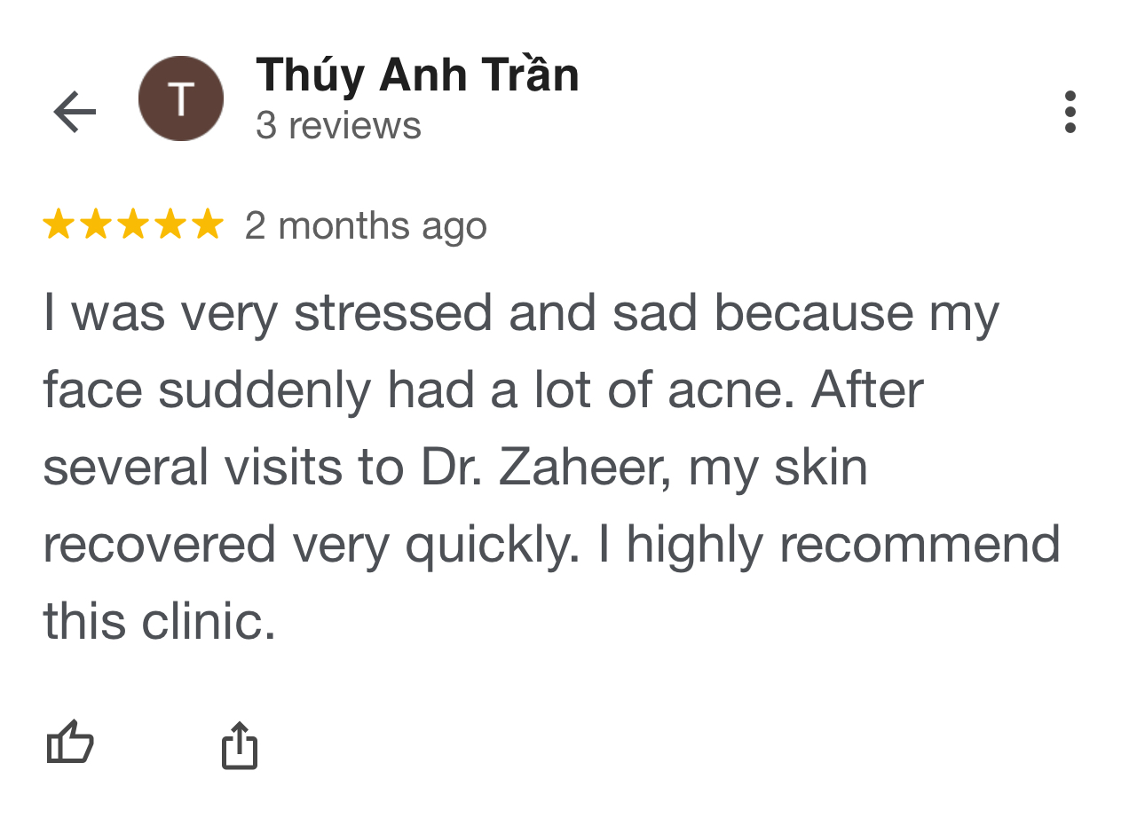 Patient review screenshot by Thúy Anh Trần